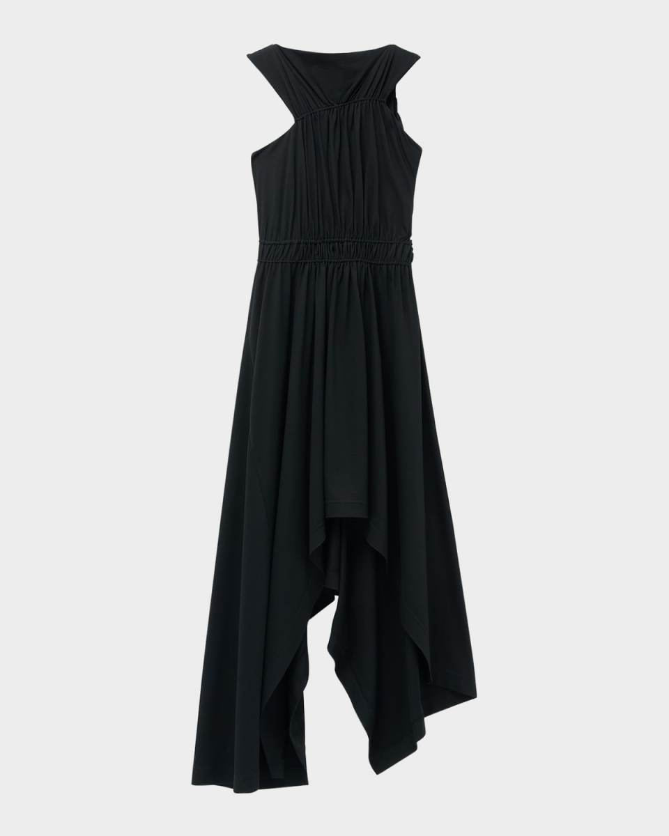 Asymmetric Gathered Dress