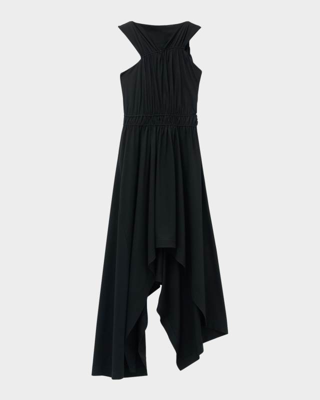 Asymmetric Gathered Dress