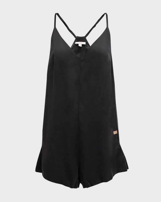 Sleeveless Washable Silk Romper