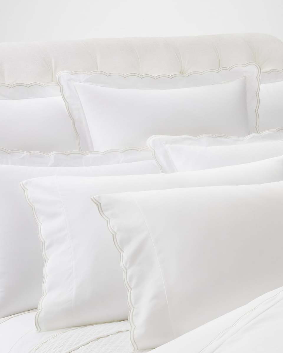 Malin Scallop 500 Thread Count Flat Sheet, KING
