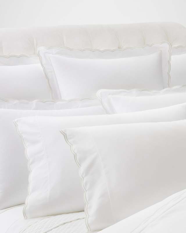 Malin Scallop 500 Thread Count Flat Sheet, KING