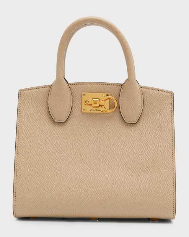 Studio Box Mini Leather Top-Handle Bag