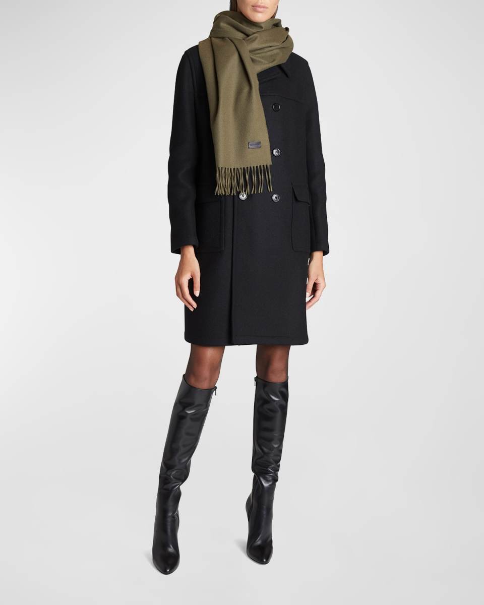 Fringe Cashmere Scarf