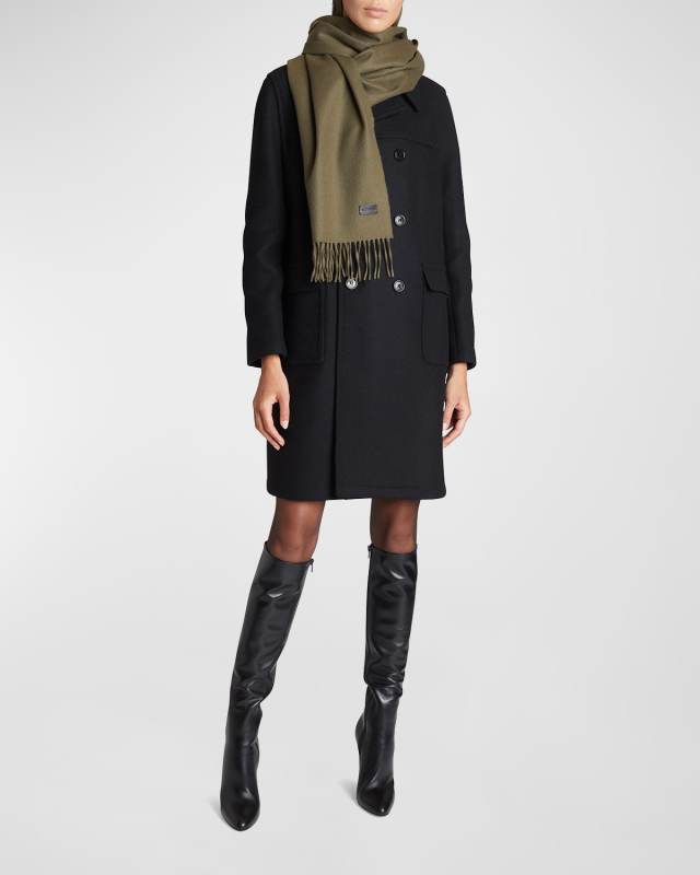 Fringe Cashmere Scarf