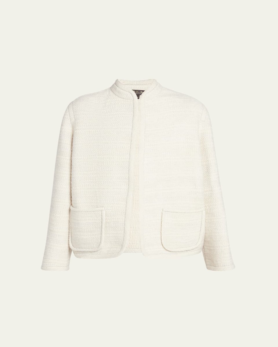 Kiso Cashmere Tweed Short Jacket