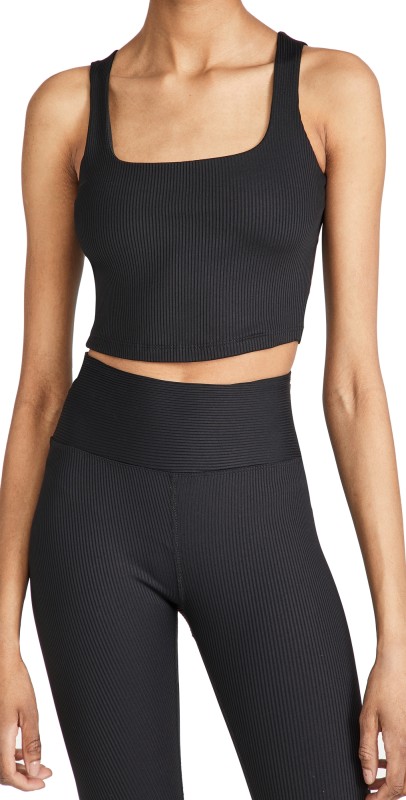 Year of Ours Ribbed Active Bra Black