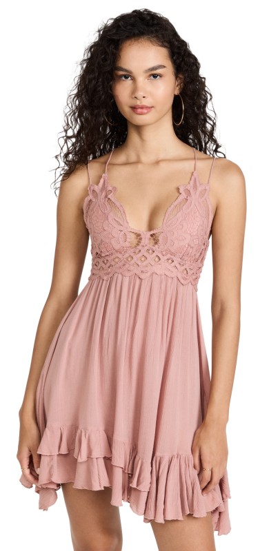 Free People Adella Slip Dress Rose