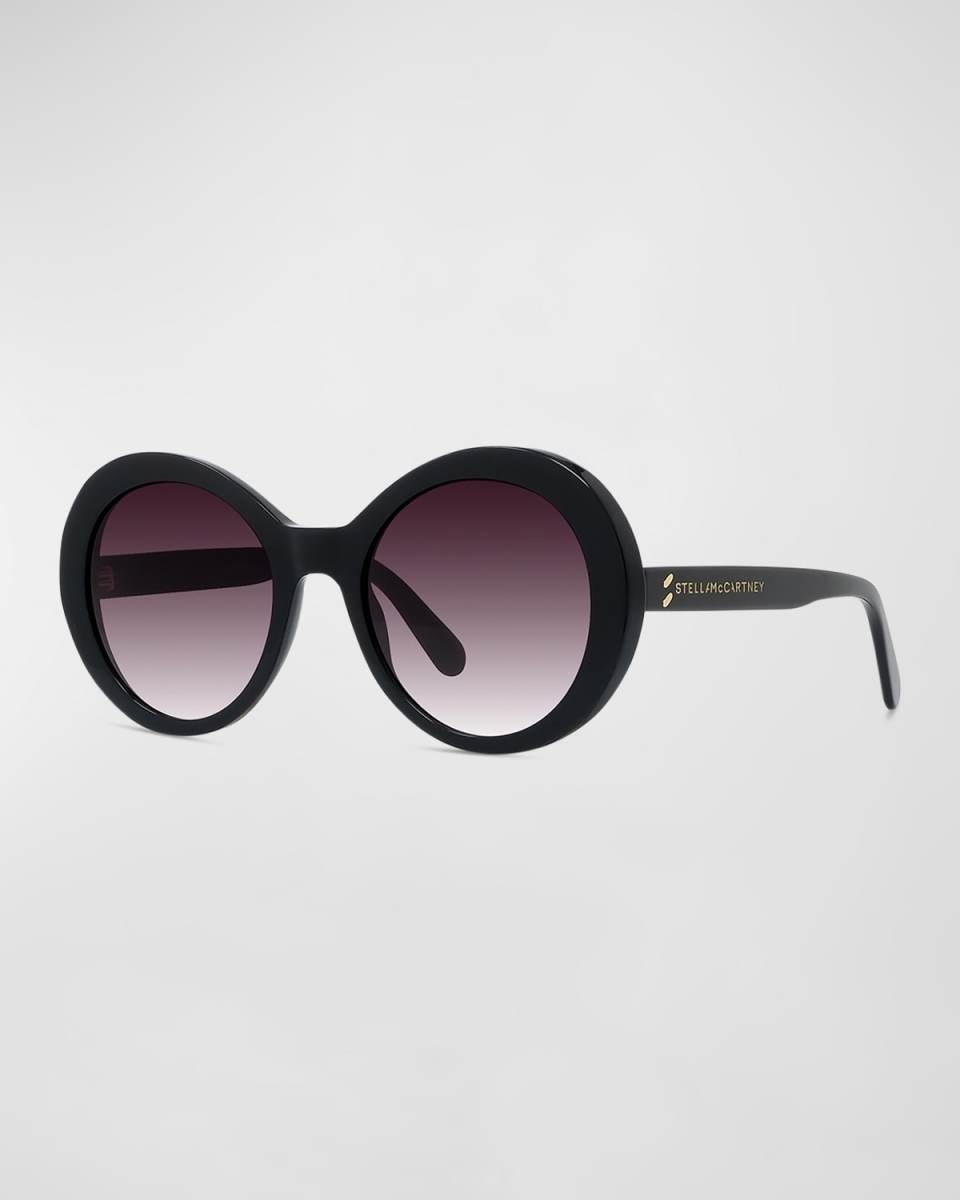 Logo Round Acetate Sunglasses