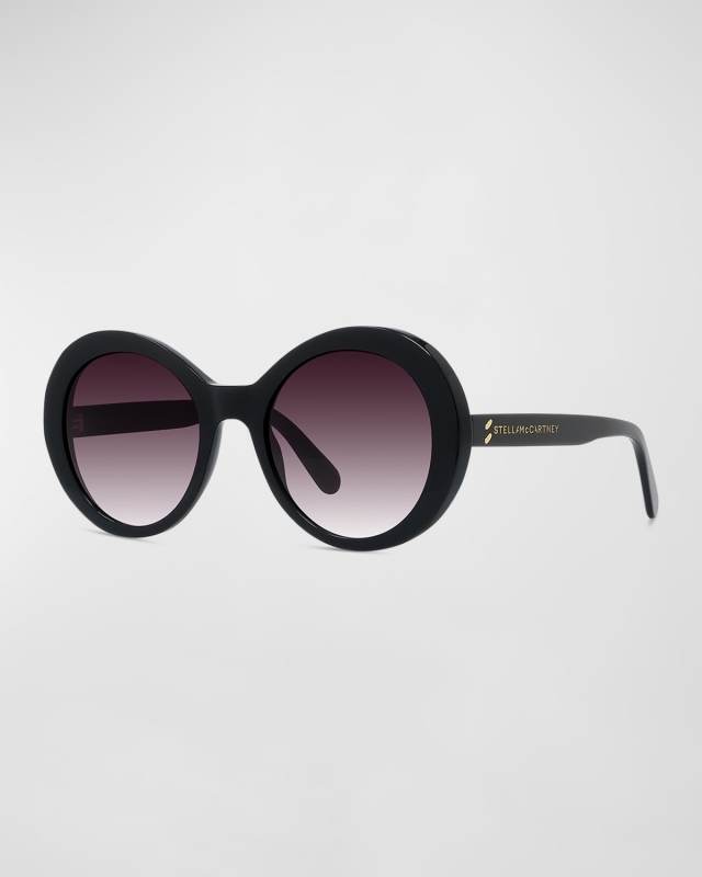 Logo Round Acetate Sunglasses