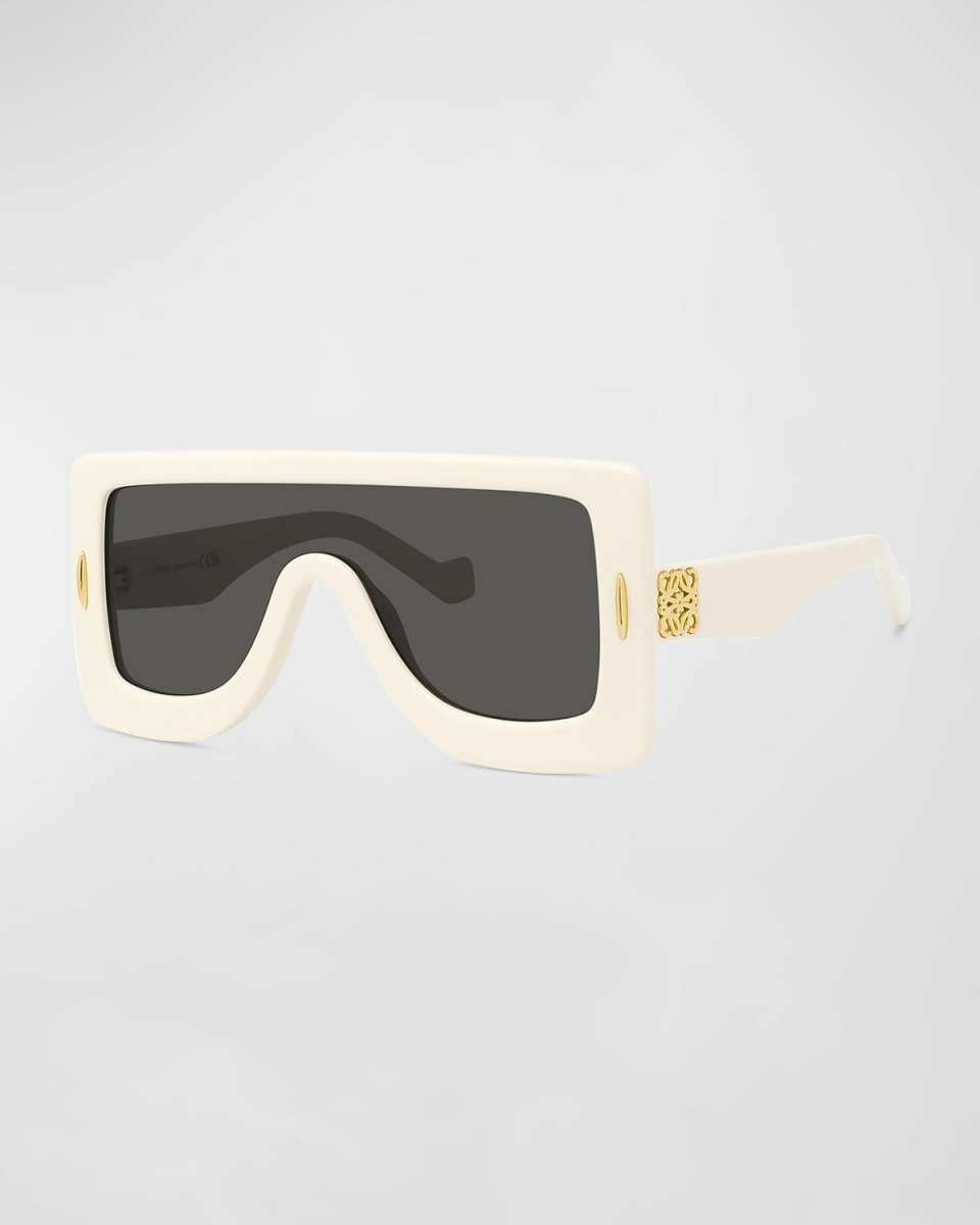 Anagram Acetate & Metal Shield Sunglasses