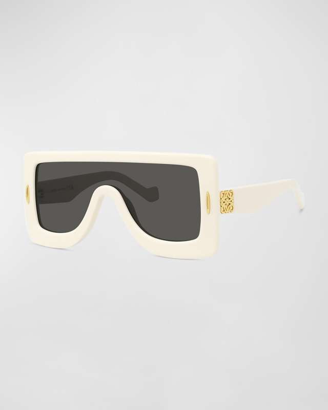 Anagram Acetate & Metal Shield Sunglasses