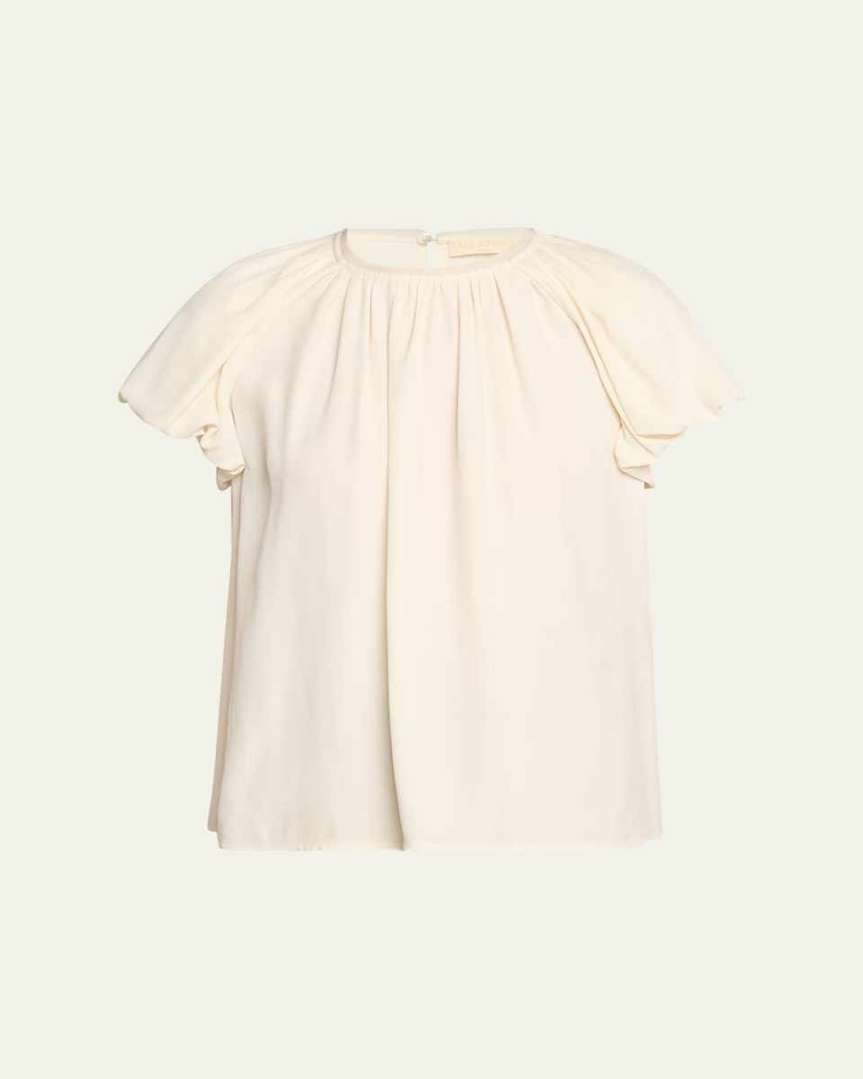 Astra Short Puff-Sleeve Top