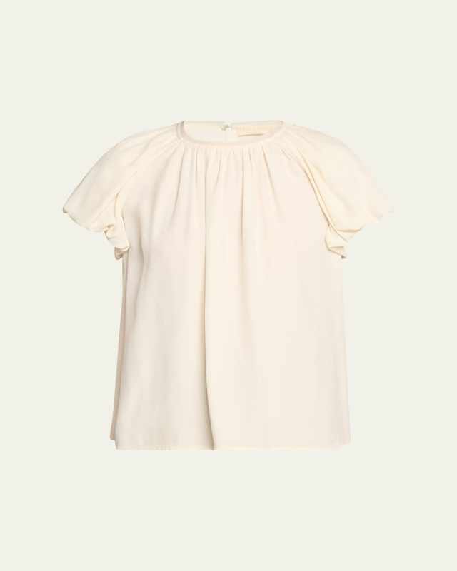 Astra Short Puff-Sleeve Top