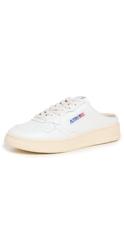 Autry Medalist Mule Sneakers White/White