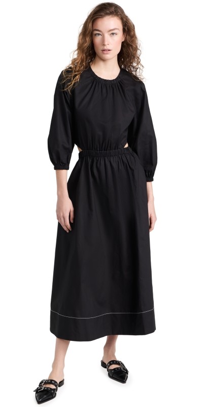 Proenza Schouler White Label Nora Backless Dress Black