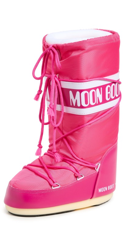 Moon Boot Icon Nylon Boots Bougainvillea