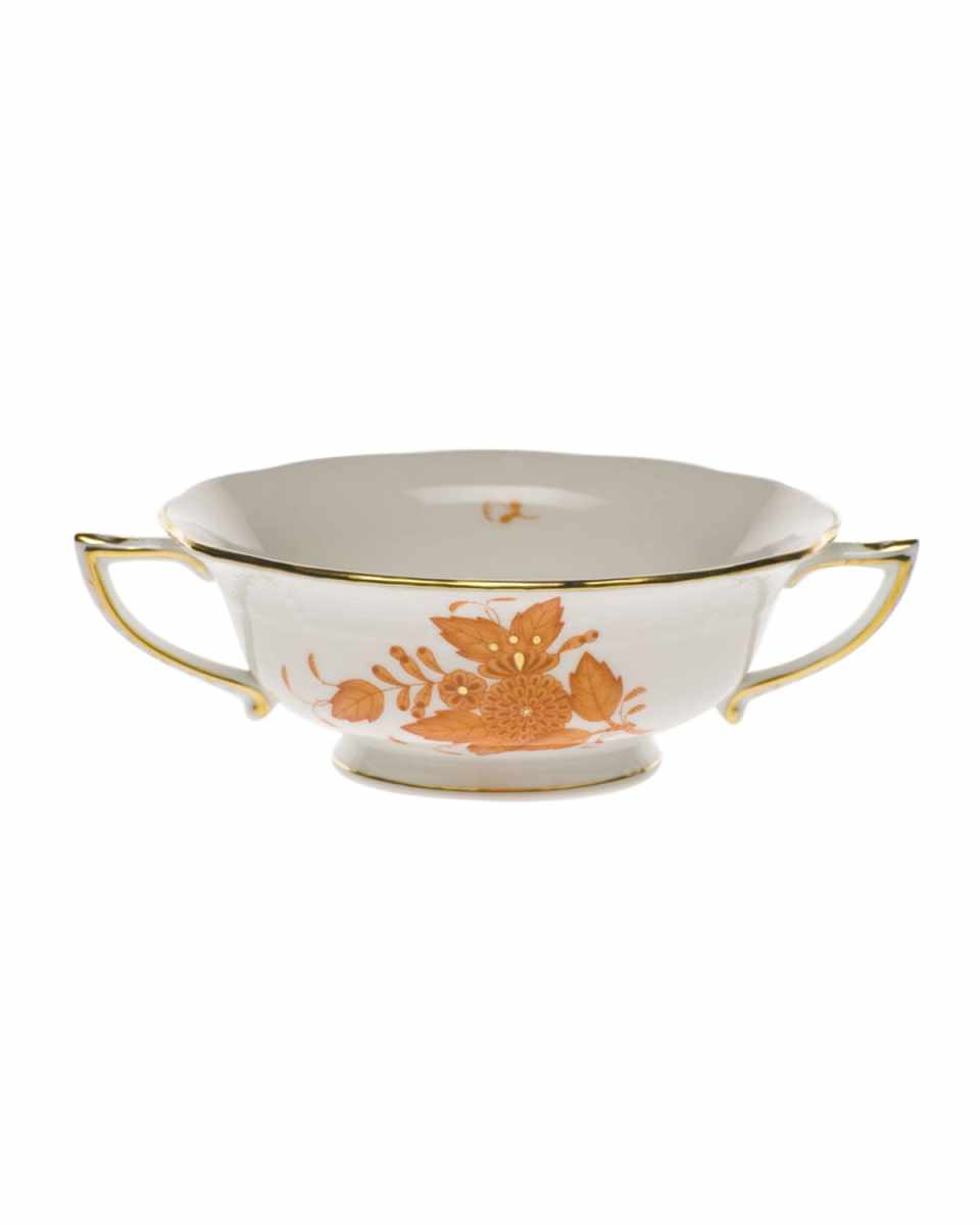 Chinese Boutique Rust Cream Soup Cup