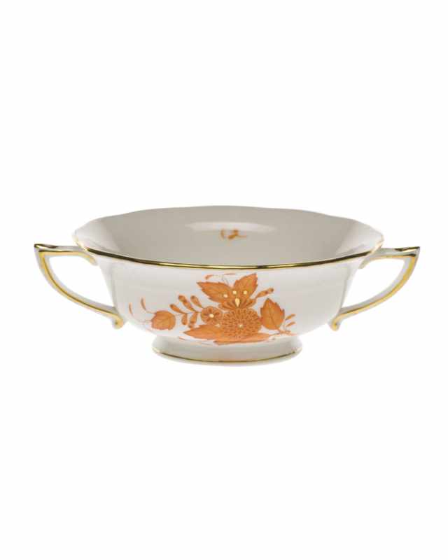 Chinese Boutique Rust Cream Soup Cup