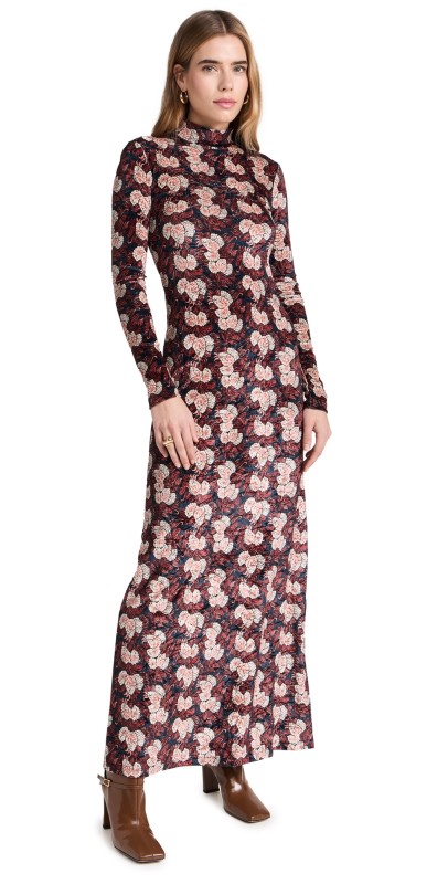 Autumn Adeigbo Bryce Gown Maroon
