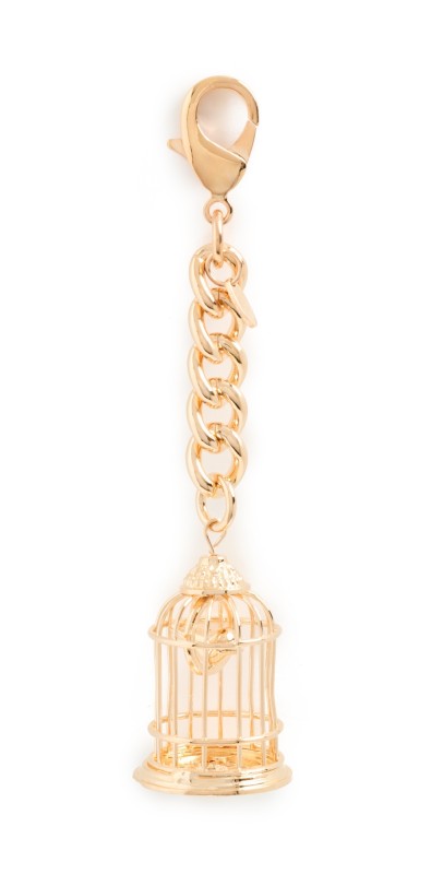 Maison Irem Cage Bag Charm Keychain Gold