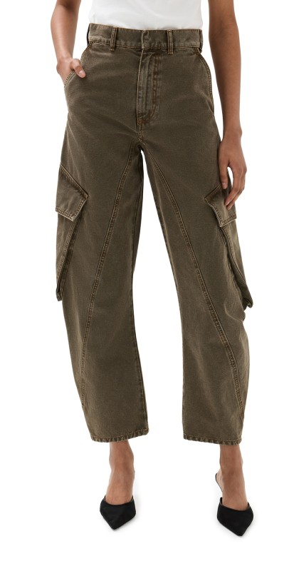 JW Anderson Twisted Cargo Trousers Khaki