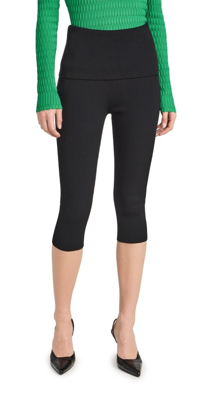 3.1 Phillip Lim Compact Rib Capris Black