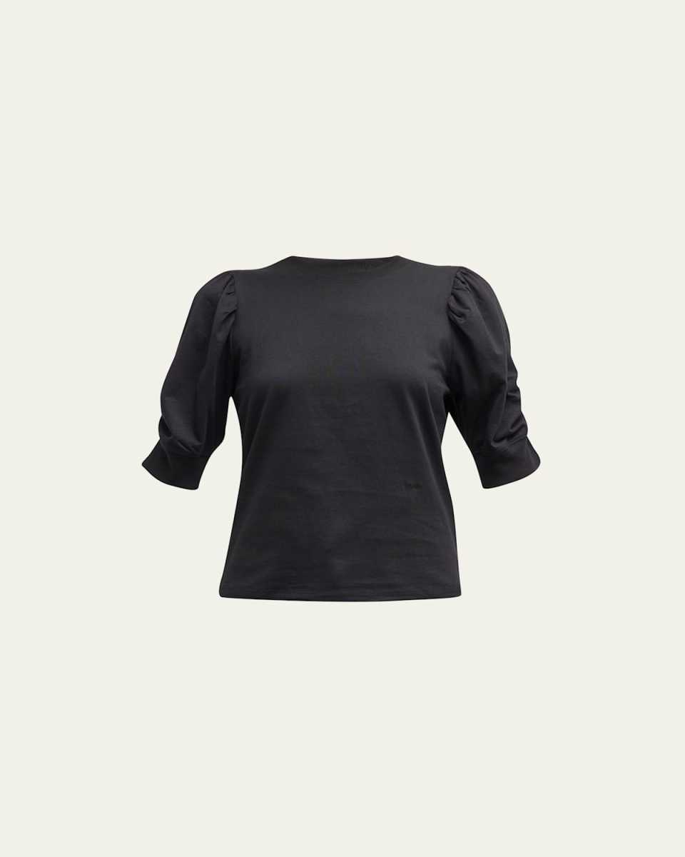 Frankie Ruched Puff Sleeve T