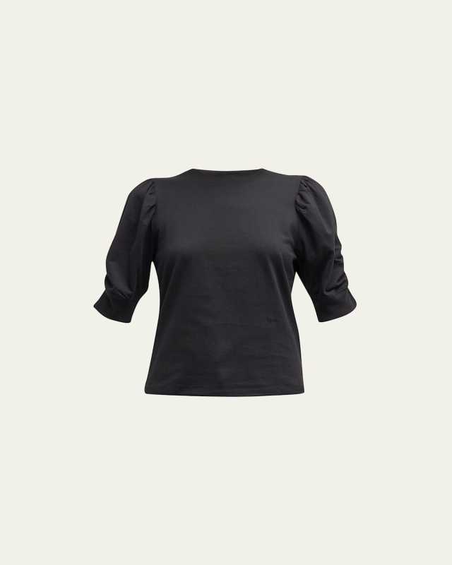 Frankie Ruched Puff Sleeve T