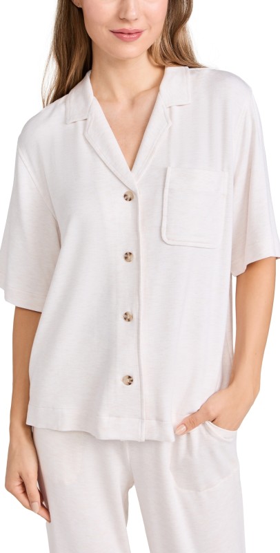 PJ Salvage Short Sleeve Essentials Tee Oatmeal