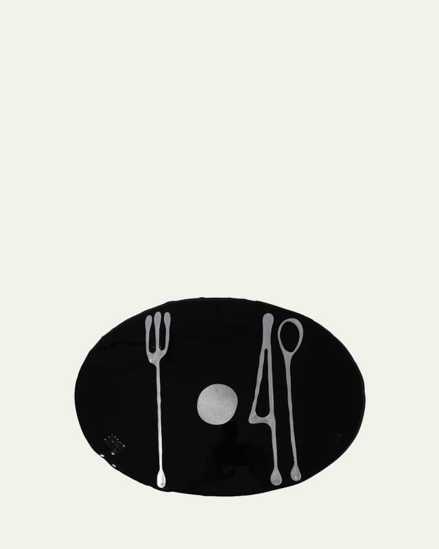 Black and Silver Table Mate Placemat