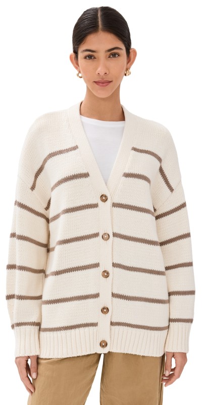 Jenni Kayne Chloe Cardigan Ivory/Taupe