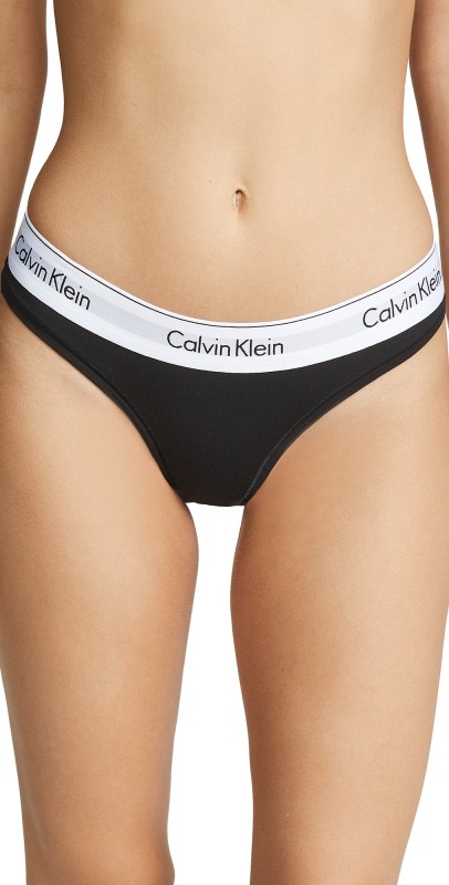 Calvin Klein Underwear Modern Cotton Thong Black