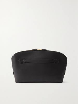 The Row Ellie leather clutch