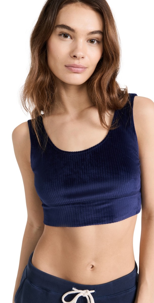 Zupply Zoe Velour Tank Deep Blue