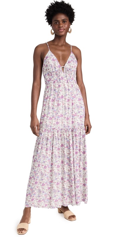 Z Supply Lisbon Floral Dress Sandstone