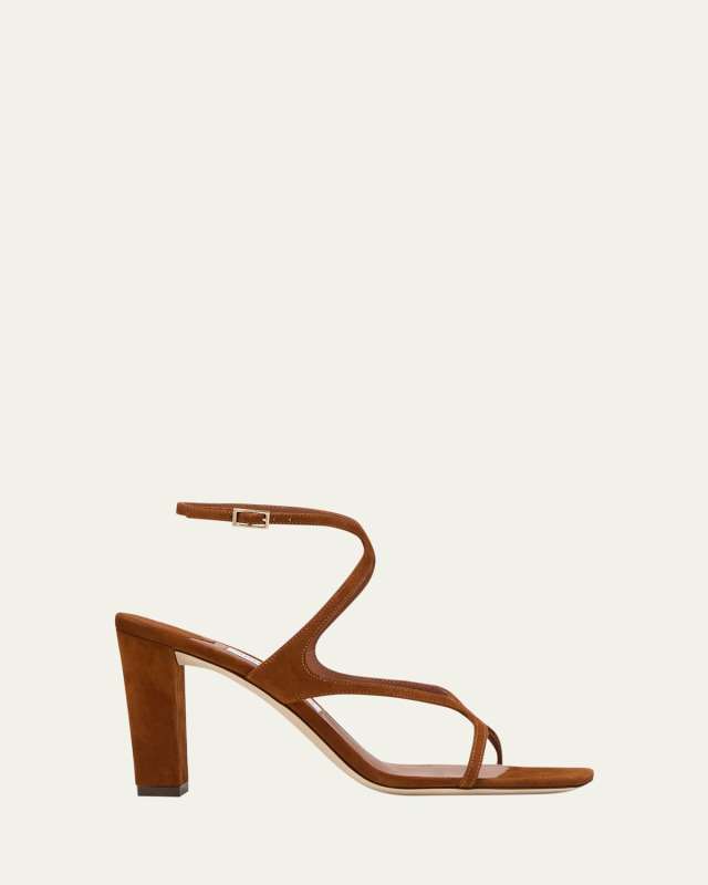 Azie Suede Ankle-Strap Sandals