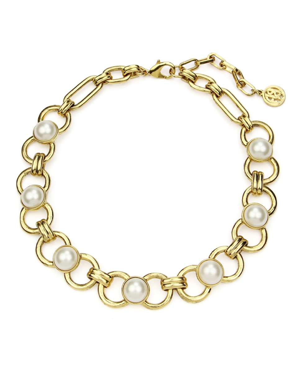 Short Pearly Chain Necklace