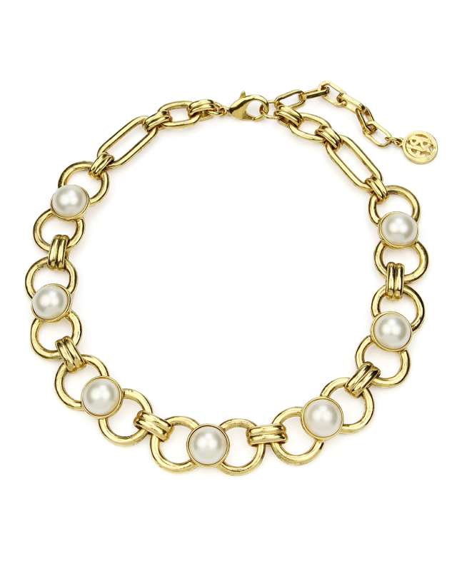 Short Pearly Chain Necklace