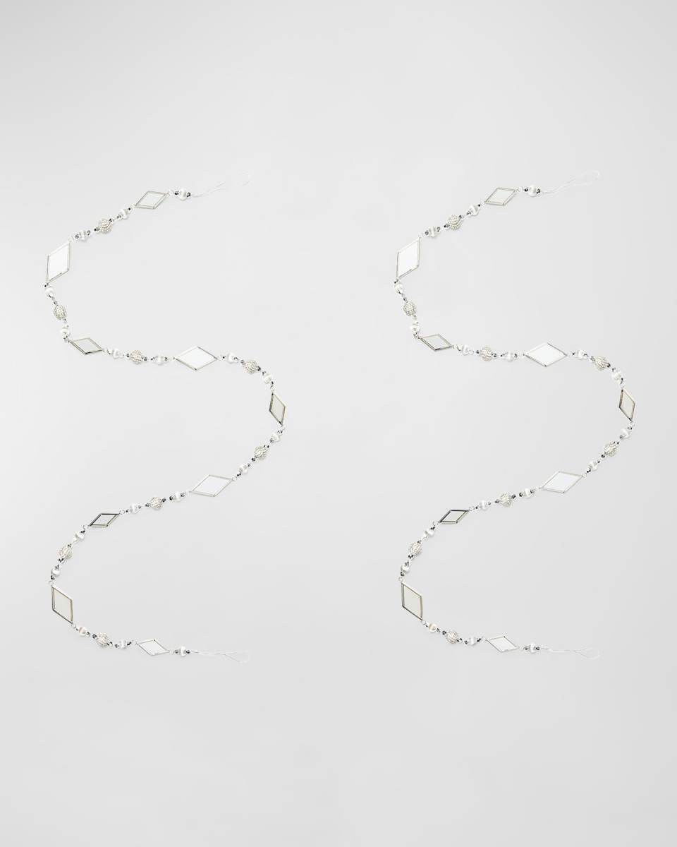 Crystal Palace Mirrored 60" Garland, Set of 2