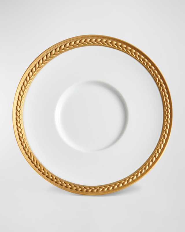 Soie Tressee 24K Gold-Plated Saucer