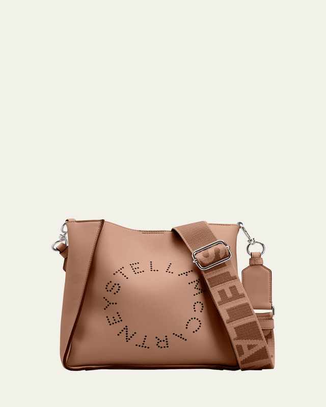 Mini Logo Vegan Leather Bucket Crossbody Bag