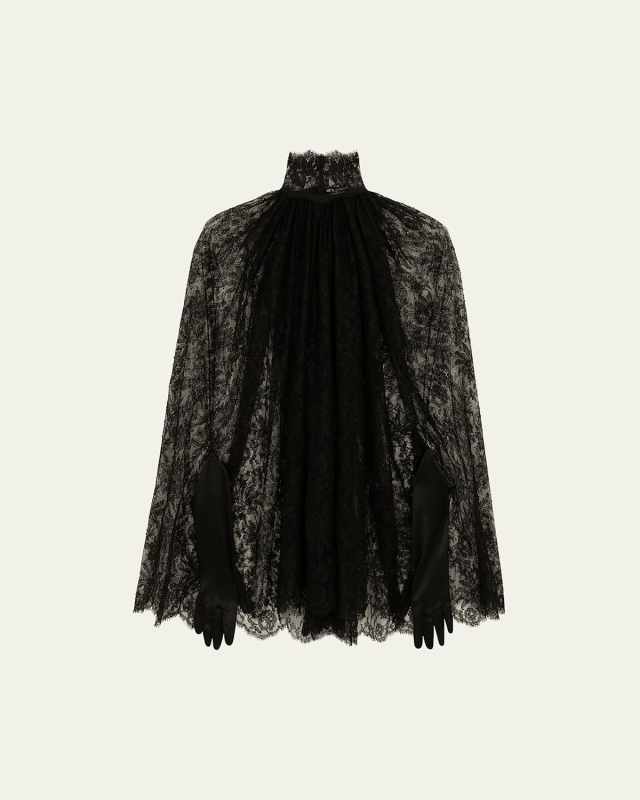 Pizzo Chantilly Lace Mini Dress