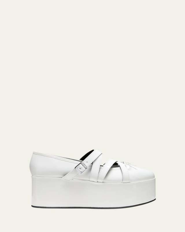 x Repetto Platform Patent Ballet Flats