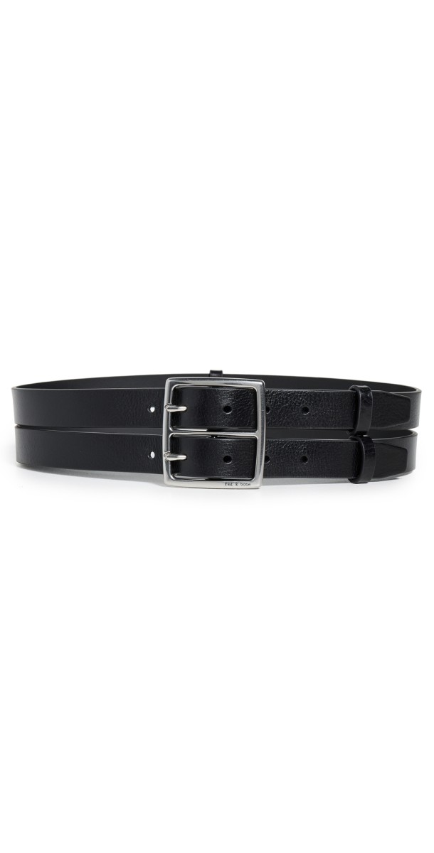 rag & bone Hookup Belt BLK