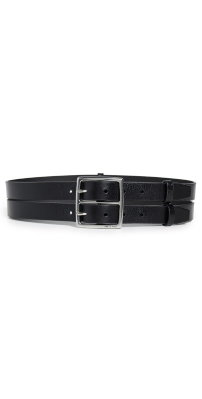 rag & bone Hookup Belt BLK
