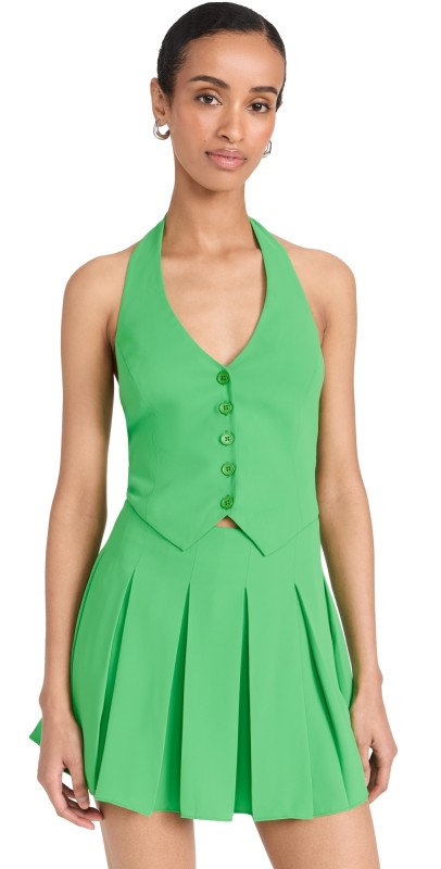 Amanda Uprichard Payton Skort Romper Grass