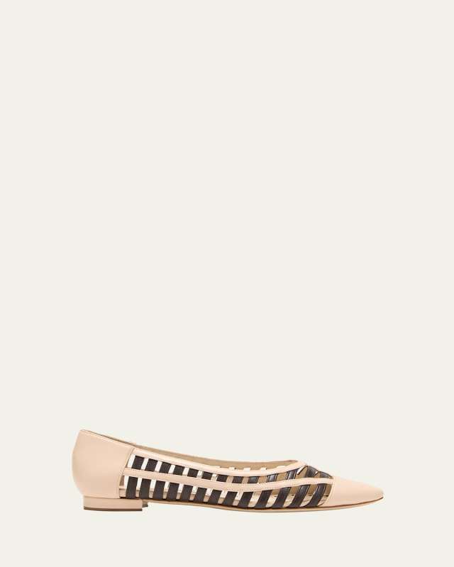 Sorolla Bicolor Caged Ballerina Flats