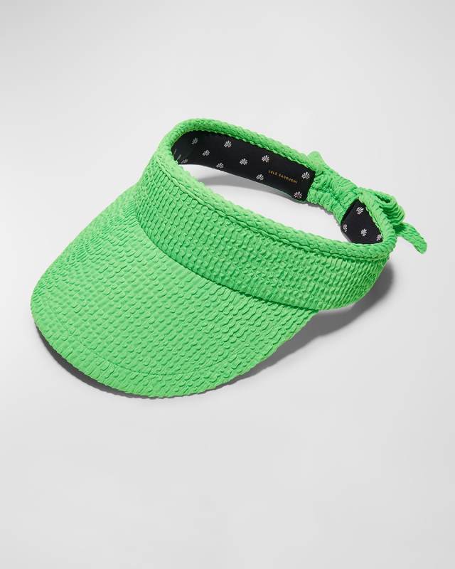 Green Swimmer Bow Tie Visor