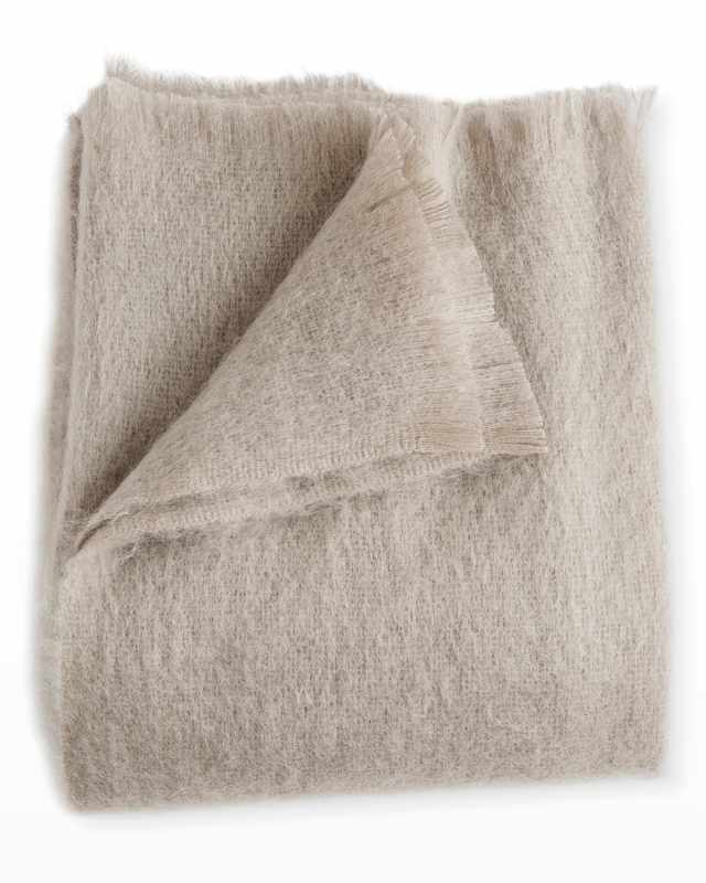 Mohair Throw, Ash