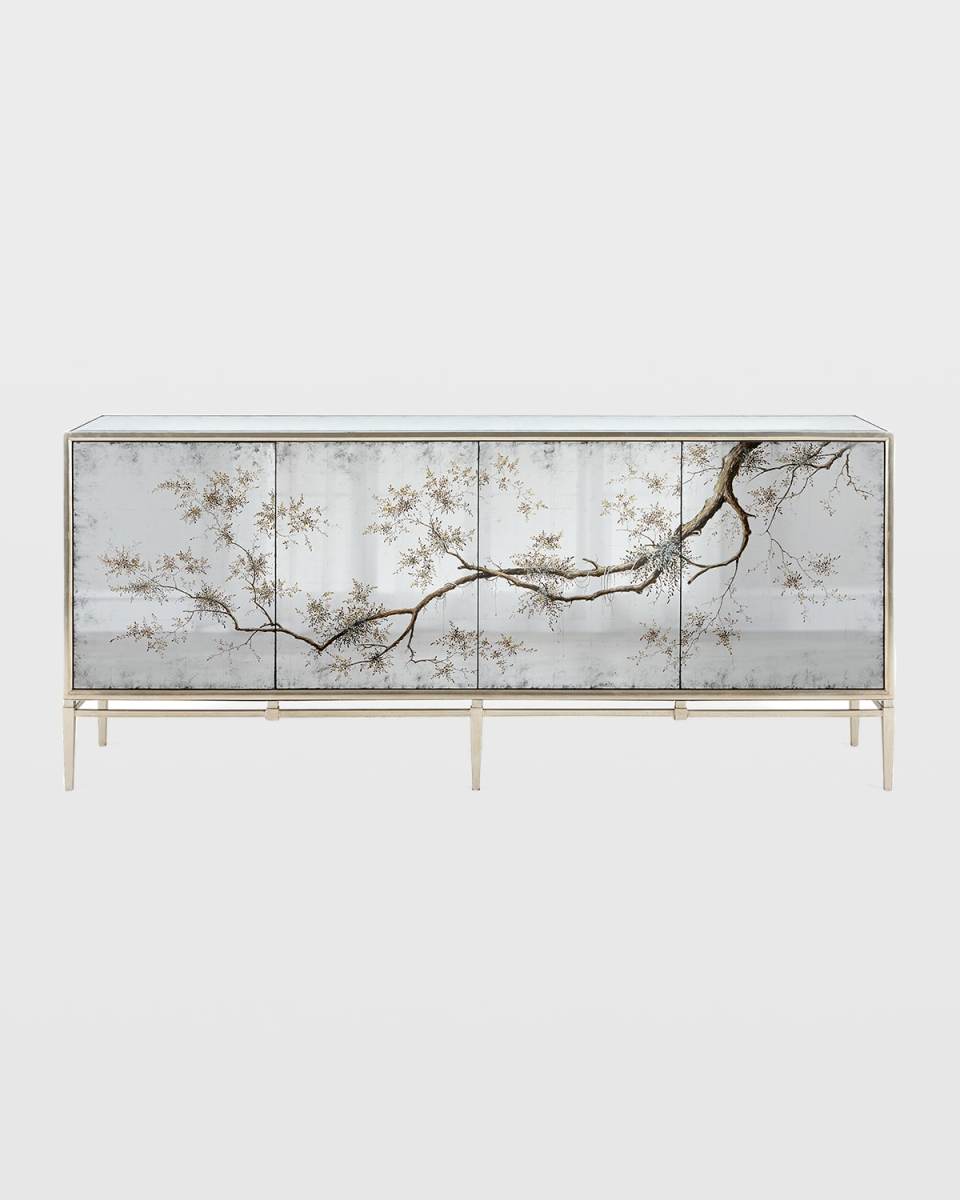 Falling Branch Eglomise Console